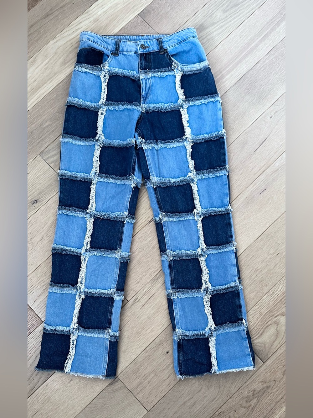 Patchwork Ragged jeans - Picture 5 of 16